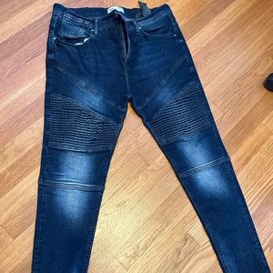 Zara Skinny Stretch Jeans - Dark Blue 36x32